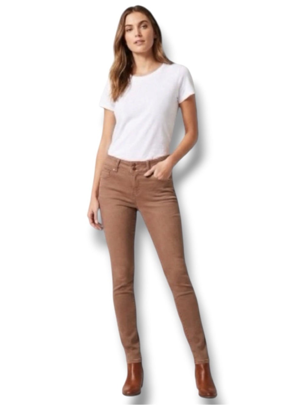 Maurices Jeans Mauve Mid-Rise Skinny Coated Denim Faux Leather Look Size M-Reg.